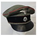 WWII German Waffen SS Panzer Crusher Cap (Wool)