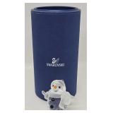Swarovski #655376 Silver Crystal Snowman w/Box