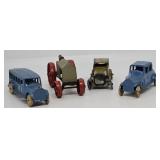 (4) Pre-War Tootsietoy Die Cast Toy Vehicles