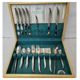 Rogers 1847 "Flair" Silverplate Flatware Set w/Box