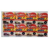 (8) 1993 Hot Wheels 25th Anniv Red Lines (MIP)