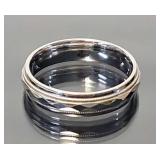 14k white gold wedding band