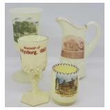 Antique Gettysburg Souvenir Custard Glass