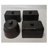 (4) Antique Wooden Butter Molds