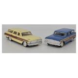 (2) Ideal Motorific Battery Op 1964 Ford Wagons