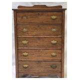 Antique Larkin 5-Dr Oak Hi-Chest