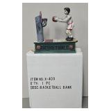Cast Iron Basketball Player Mechanical Coin Bank