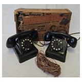 Rossco Play Telephone Set w/Orig Box