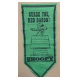 1967 United Features Snoopy 33" x 14" Felt Penant