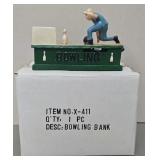 Cast Iron Bowling Mechanical Coin Bank