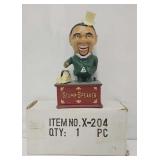 Cast Iron Stump Speaker Mechanical Coin Bank