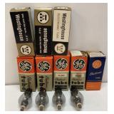 (12) Large GE & Westinghouse Vacuum Tubes