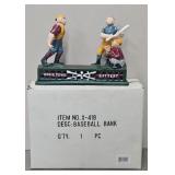 Cast Iron Basball Mechanical Coin Bank
