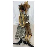 Gathered Traditions Thanksgiving Rooster Dolls