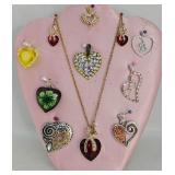 Heart Design Necklace, Earrings & Pendants