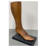 Antique ladies wooden foot sox mannequin
