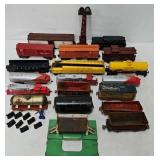 Lot Asst HO & O-Gauge Toy Train Cars