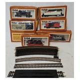 Tyco HO Train & Transformer w/Orig Boxes & Track