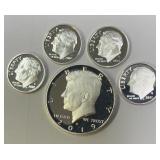 (5) S Mint US Silver Proof Coins