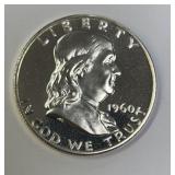 1960 Proof Franklin Silver Half Dollar