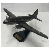 Curtiss Commando Mahogany Executive Desk Model