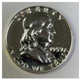 1958 Proof Franklin Silver Half Dollar