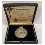 Antique Art Deco Hamilton #912 Pocket Watch w/OB
