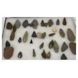 (36) Asst Indian Arrow Heads & Points