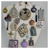 (24) Designer Pendants including Sterling