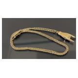 14k chain with hand pendant