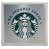Starbucks Coffee Sign 17"x16"