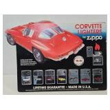 Zippo Corvette Lighter Display w/8 Lighters