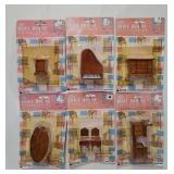 (6) Wooden Doll House Mini Furniture (MIP)
