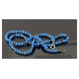 Sterling & Denim Lapis Beaded Necklace
