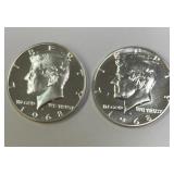 (2) 1968S Proof Kennedy 40% Silver Half Dollars