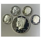 (5) S Mint US Silver Proof Coins