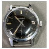 Vintage Caravel unisex watch with black dial