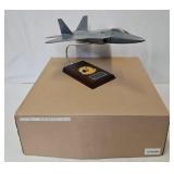 Lockheed F/A-22 Mahogany Executive Desk Model