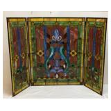 Leaded Stain Glass Fireplace Screen