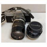 Minolta SRT 101 35mm Camera & (2) Lenses