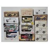 (13) Asst Die Cast Automobile Coin Banks (MIB)