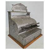 National #137 Nickel Plated Brass Cash Register