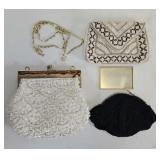 (3) Antique Beaded Purses