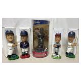 (5) Asst Baseball Bobble Head Figures w/Boxes
