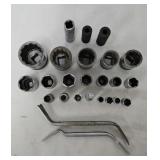 25 Vintage Snap Tool Sockets & Brake Tools