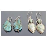 (2) Pr Sterling Silver Earrings