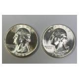 1946D&S Washington Silver Quarters