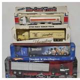 (4) Die Cast Tractor Trailers w/OB