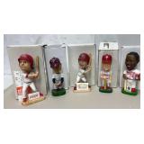 (5) Phillies Bobble Head Figures w/OB