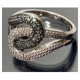 Sterling Silver & Diamond Ring